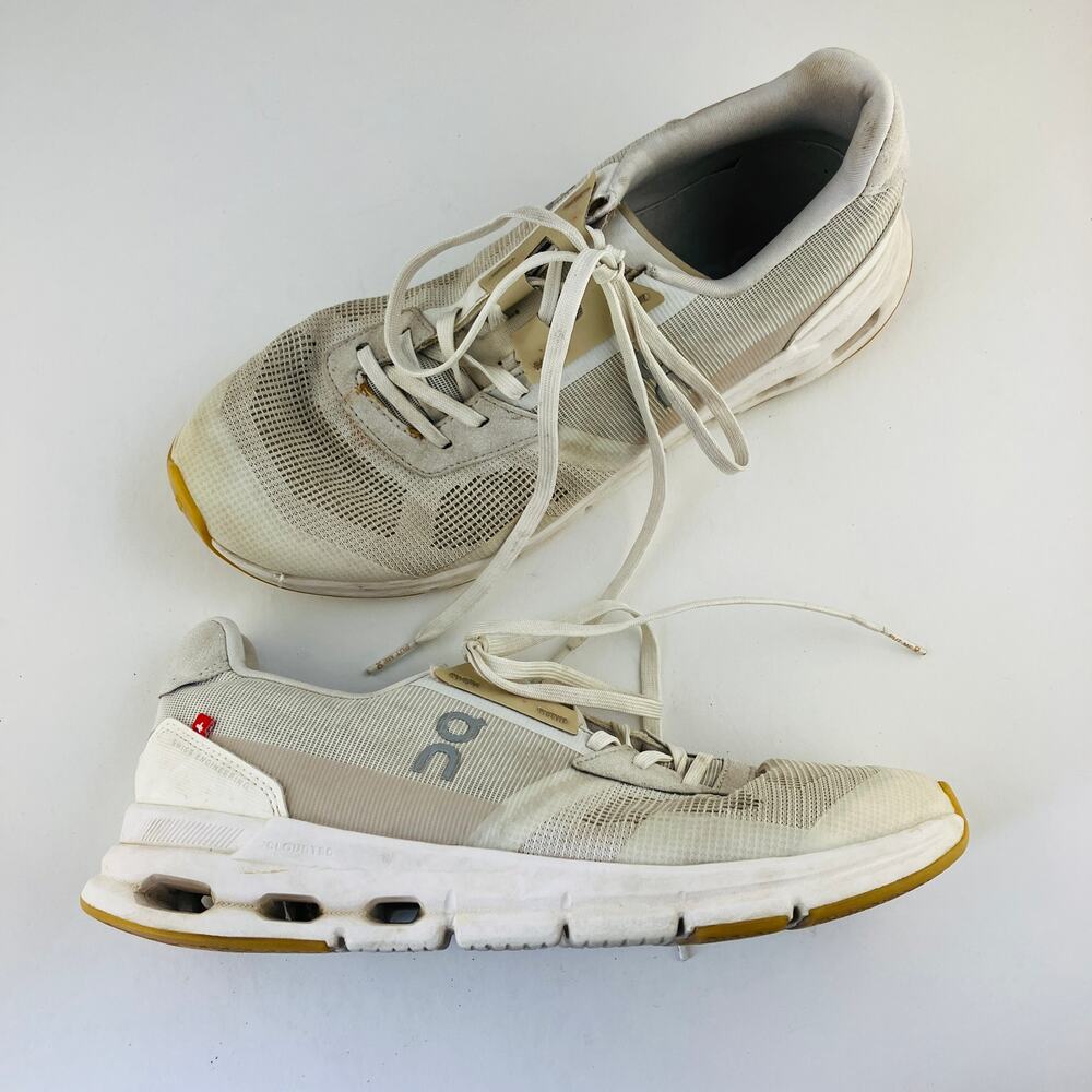 On Cloud Couldrift Running Shoes Womens 8 White Mesh Sneakers Breathable Workout